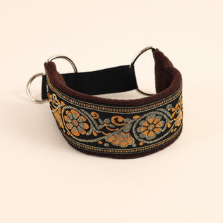 Wide Martingale Collar for Sighthounds