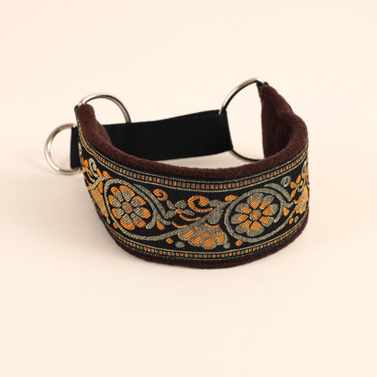 Wide Martingale Collar for Sighthounds