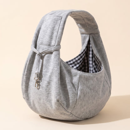 Cotton Sling Carrier with Storage Pockets, close-up detail