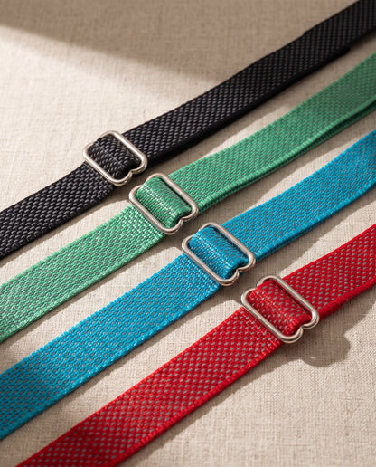 Reflective Martingale Collar with Metal Buckle, styled in a home setting