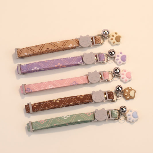 Breakaway Cat Collar with Paw Charm