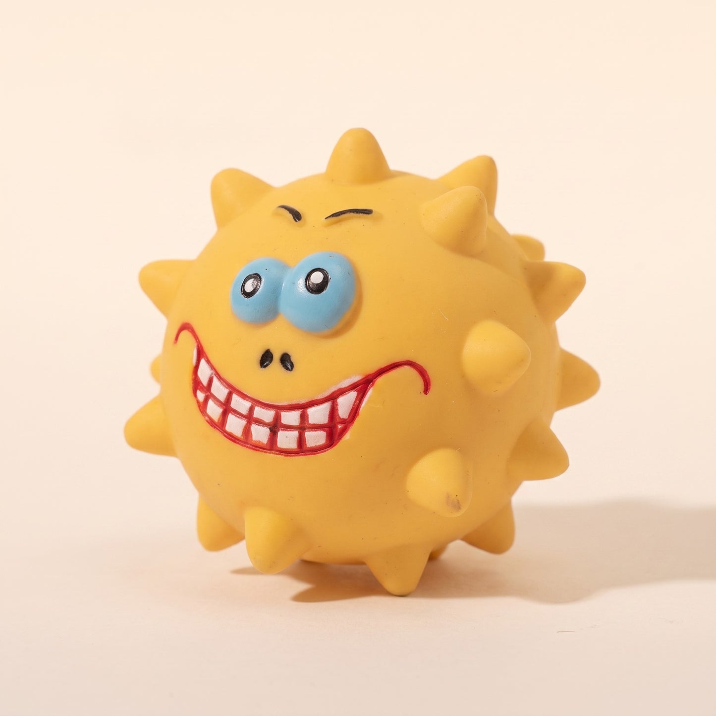 Spiky Squeaky Ball for Dogs, close-up detail