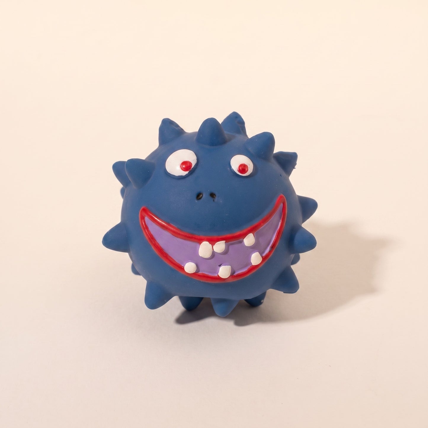 Spiky Squeaky Ball for Dogs in blue
