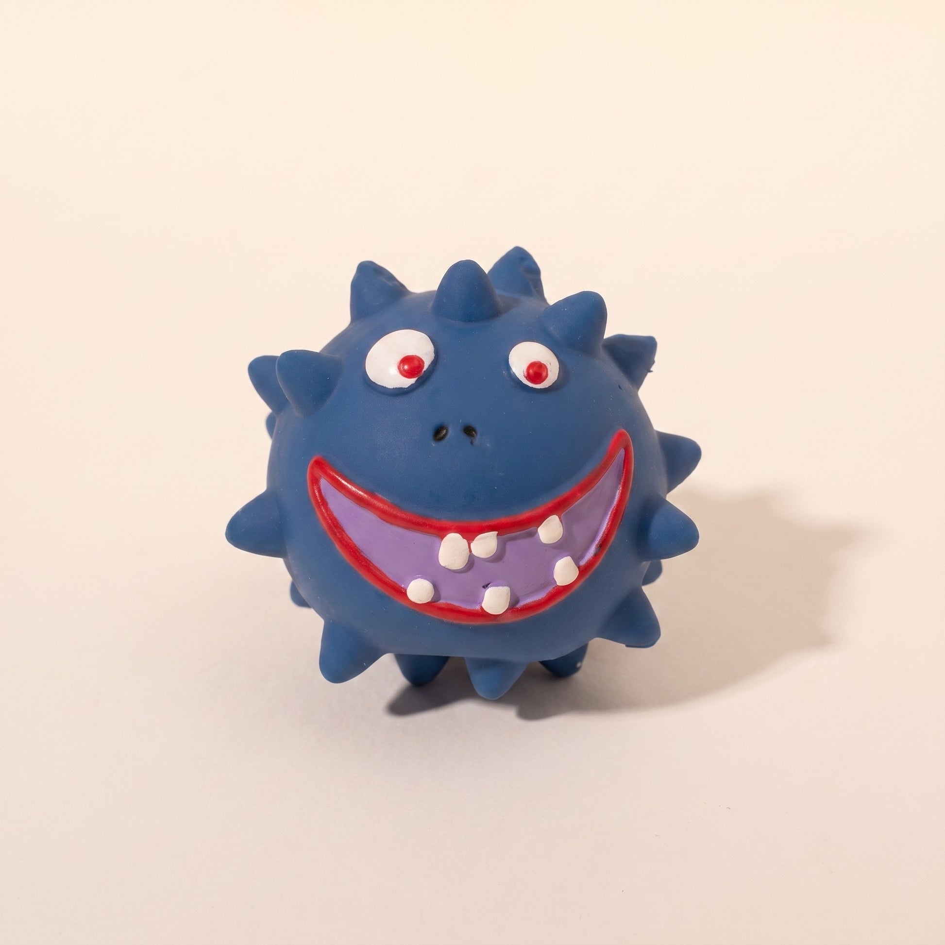 Spiky Squeaky Ball for Dogs in blue