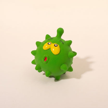 Spiky Squeaky Ball for Dogs in green