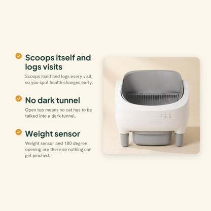 Self-Cleaning Litter Box with App Control, key benefits
