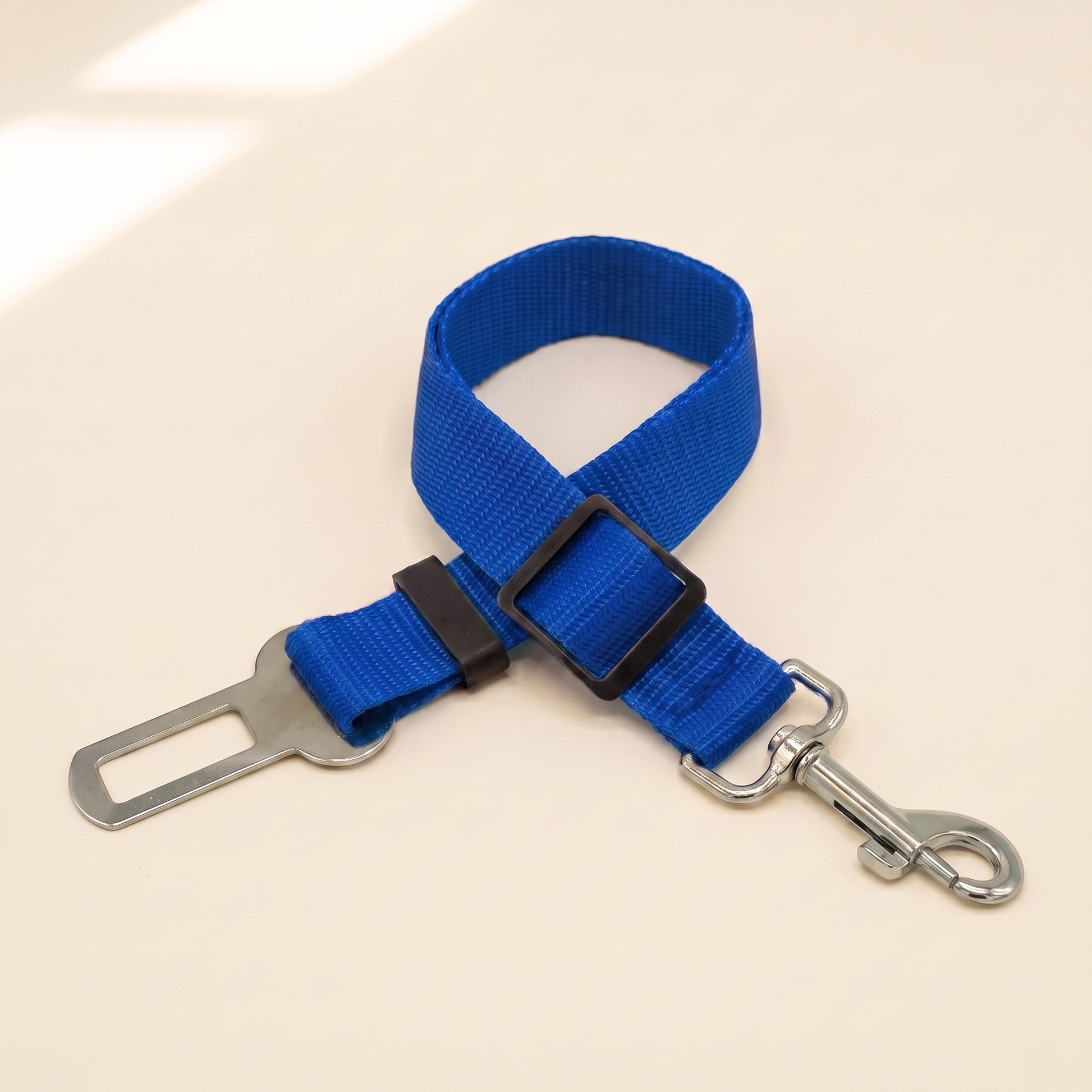 Dog Car Seat Belt Tether - blue