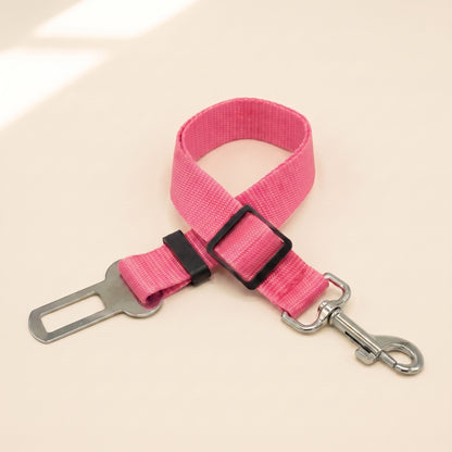 Dog Car Seat Belt Tether - pink