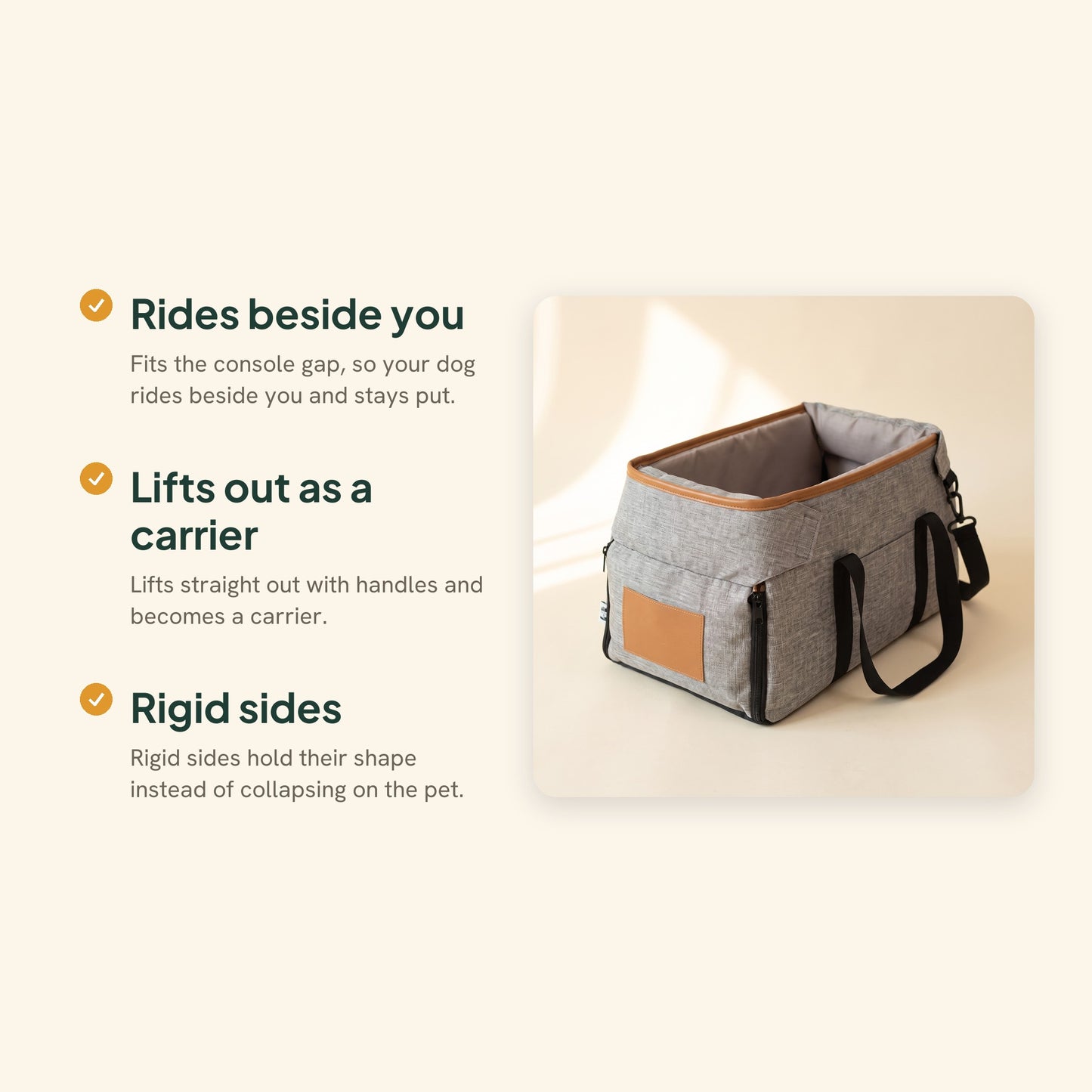 Center Console Dog Booster Seat, key benefits