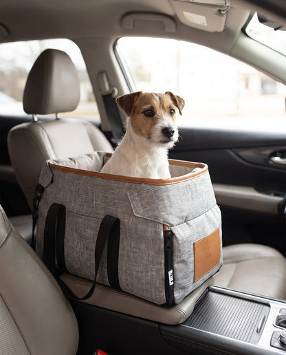 Center Console Dog Booster Seat, in use at home