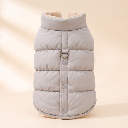 3-Layer Padded Winter Dog Jacket - lightgrey