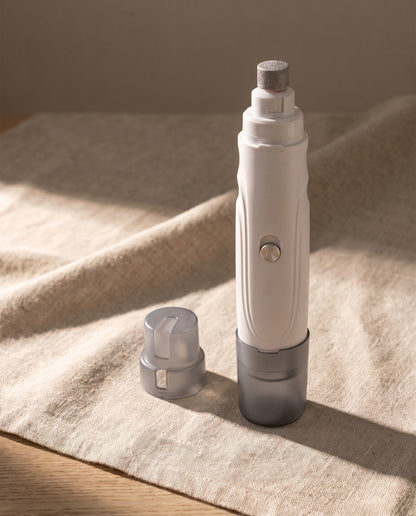 Quiet Rechargeable Nail Grinder, 2-Speed, styled in a home setting