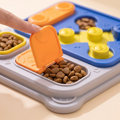 Level 2 Dog Puzzle Feeder Board, close-up detail