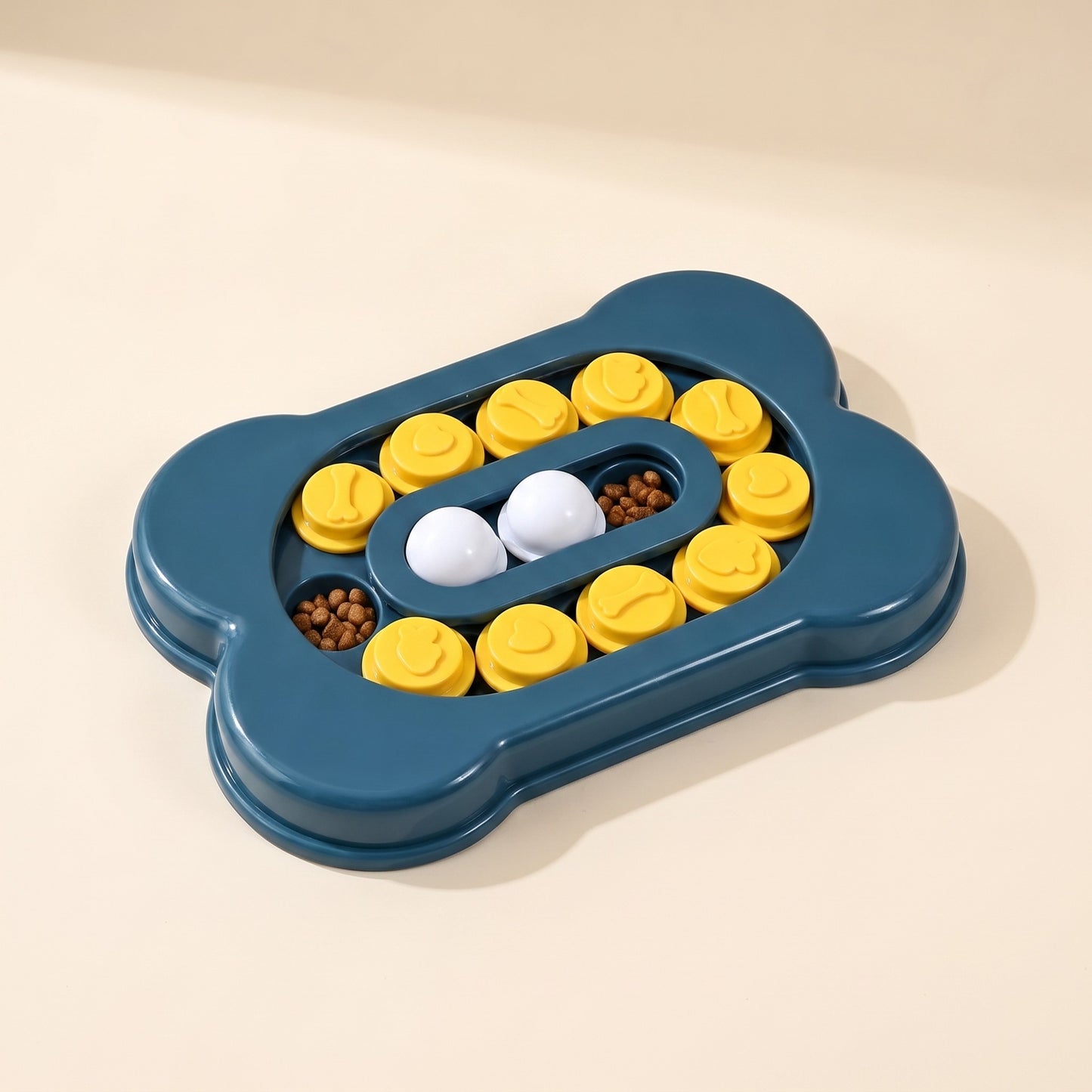 Interactive Slow Feeder Puzzle Bowl, fam bone ball