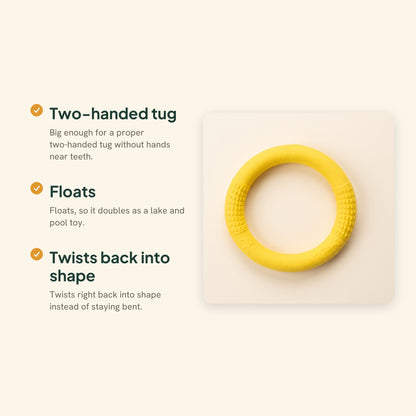 Rubber Ring Tug and Fetch Toy, key benefits