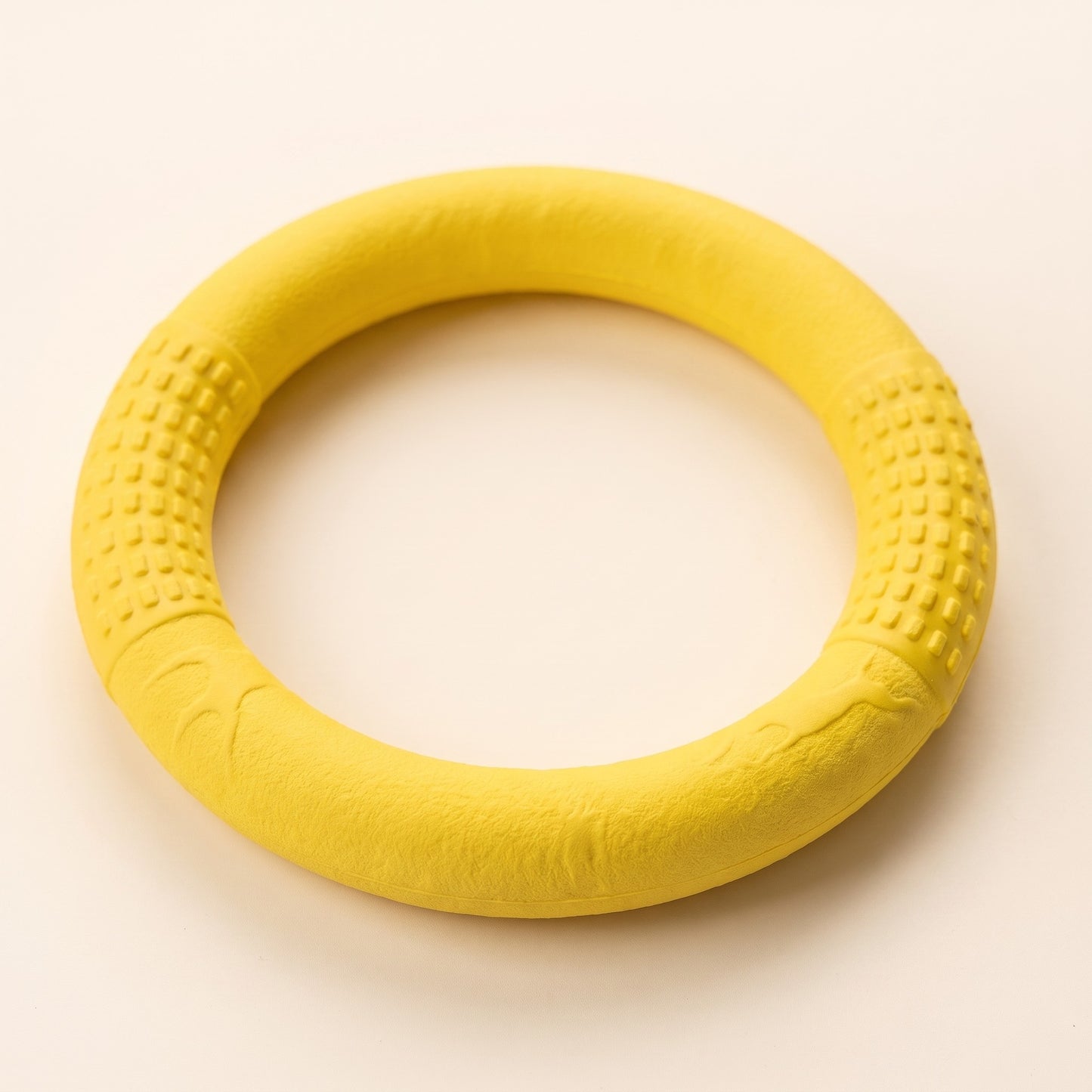 Rubber Ring Tug and Fetch Toy, close-up detail