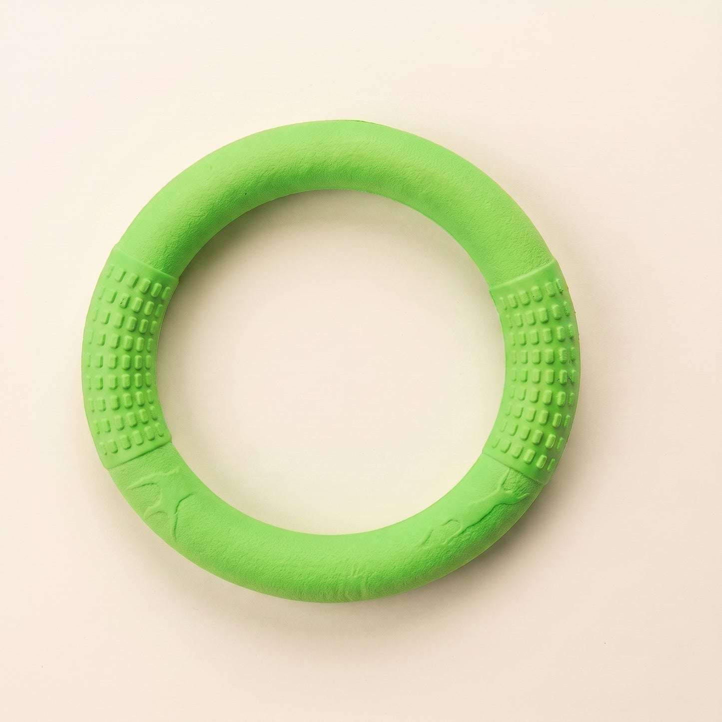 Rubber Ring Tug and Fetch Toy in green
