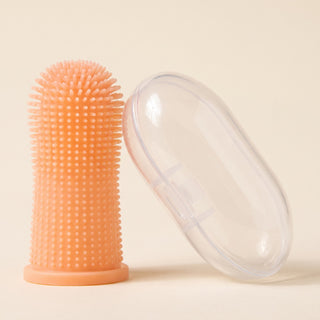 Silicone Finger Toothbrush with Case