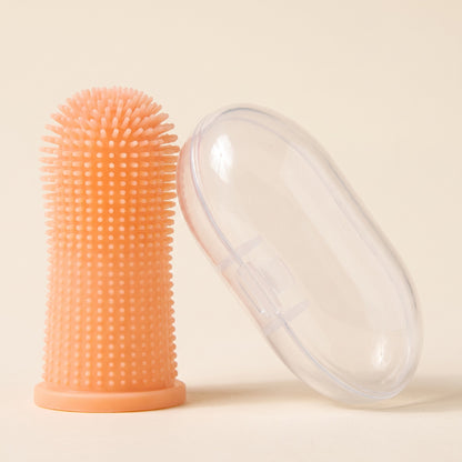 Silicone Finger Toothbrush with Case