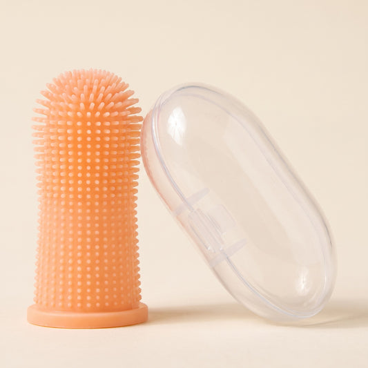 Silicone Finger Toothbrush with Case