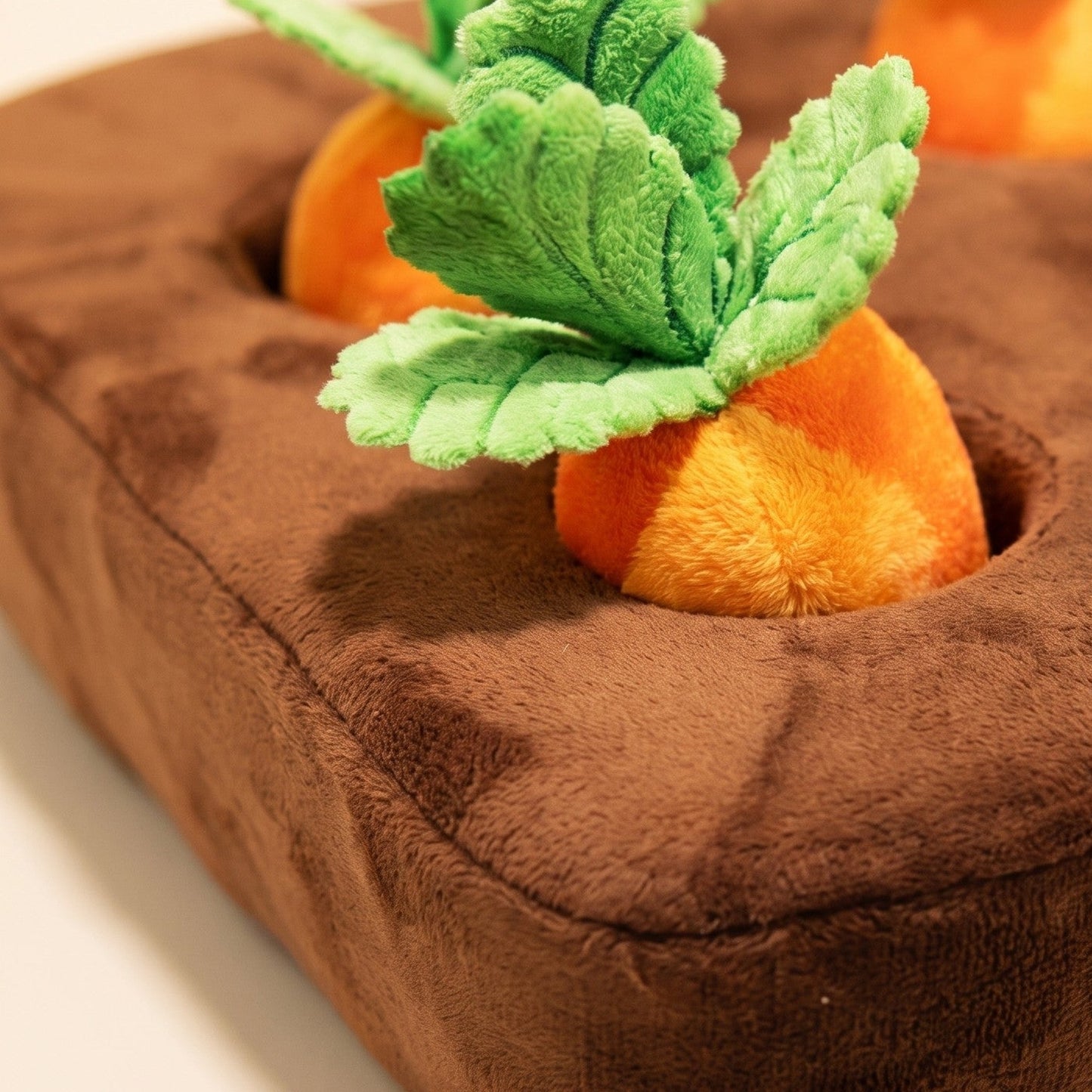 Carrot Field Snuffle Mat for Dogs, close-up detail