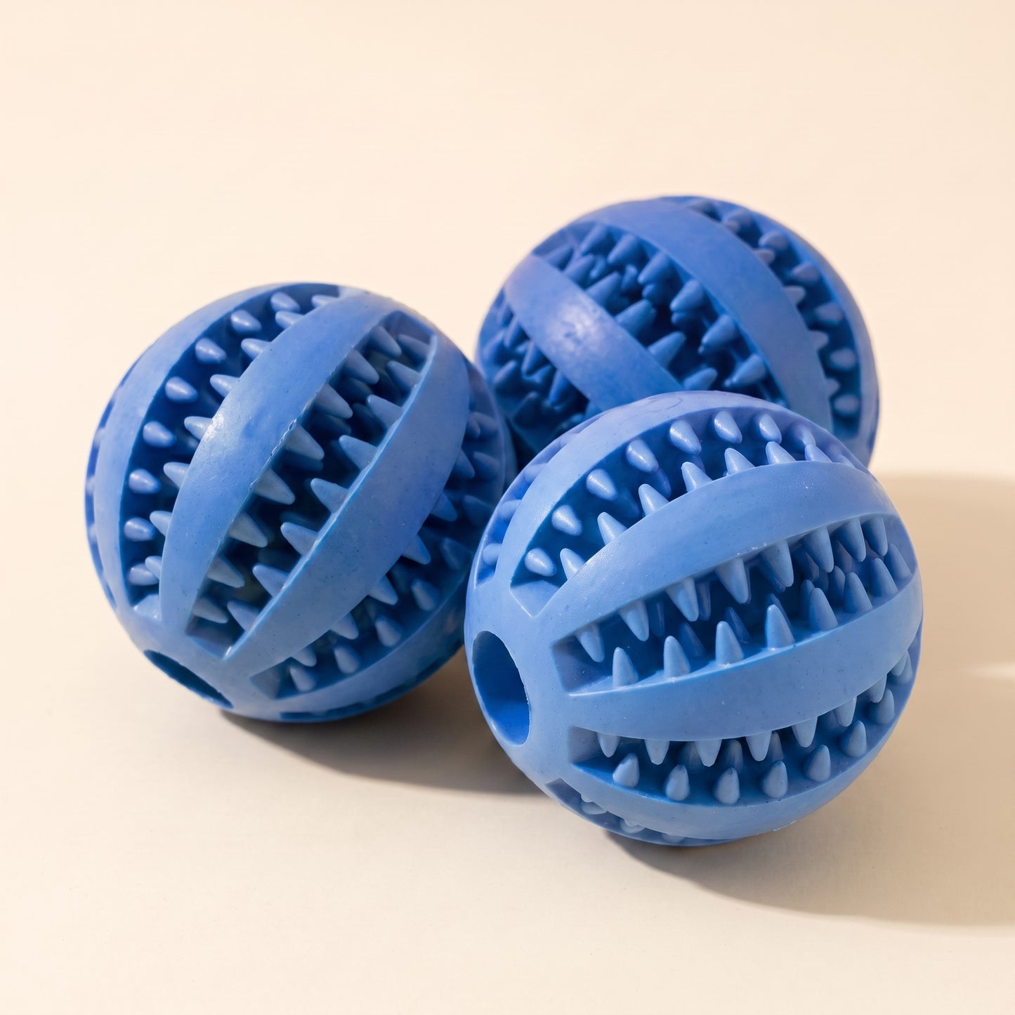 Natural Rubber Treat Dispensing Ball in Blue
