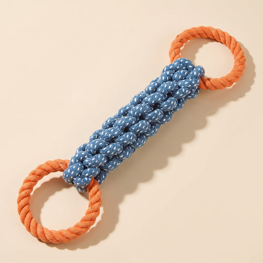 Double-Ring Cotton Rope Tug Toy