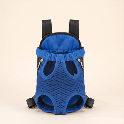 Front-Facing Pet Backpack Carrier - blue