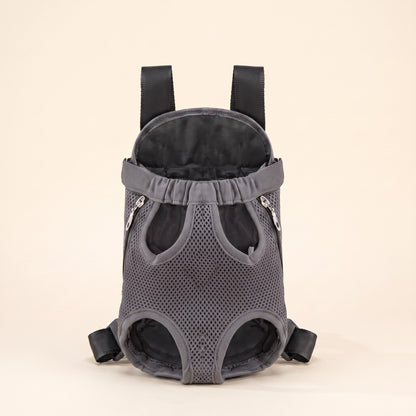 Front-Facing Pet Backpack Carrier - grey