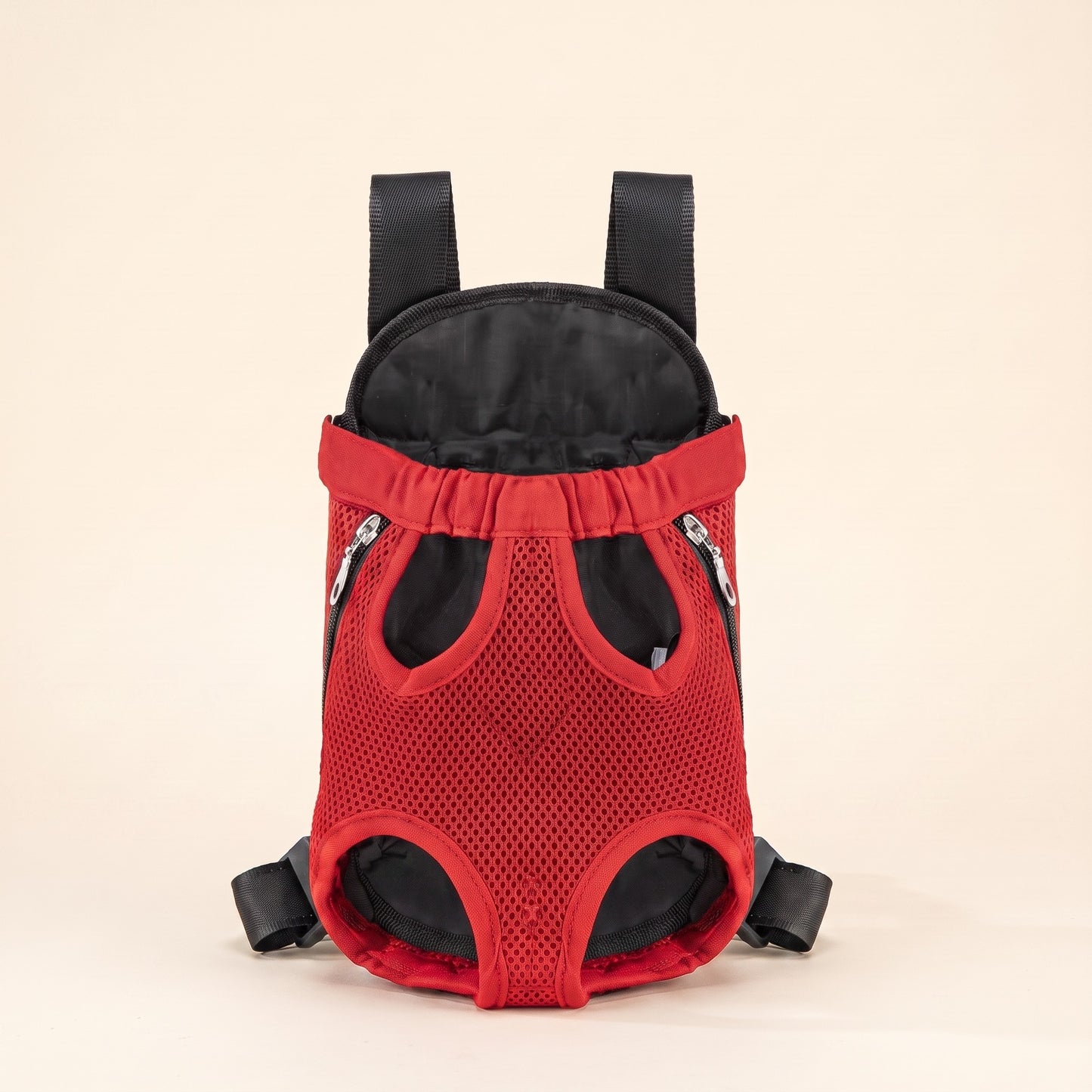 Front-Facing Pet Backpack Carrier - red