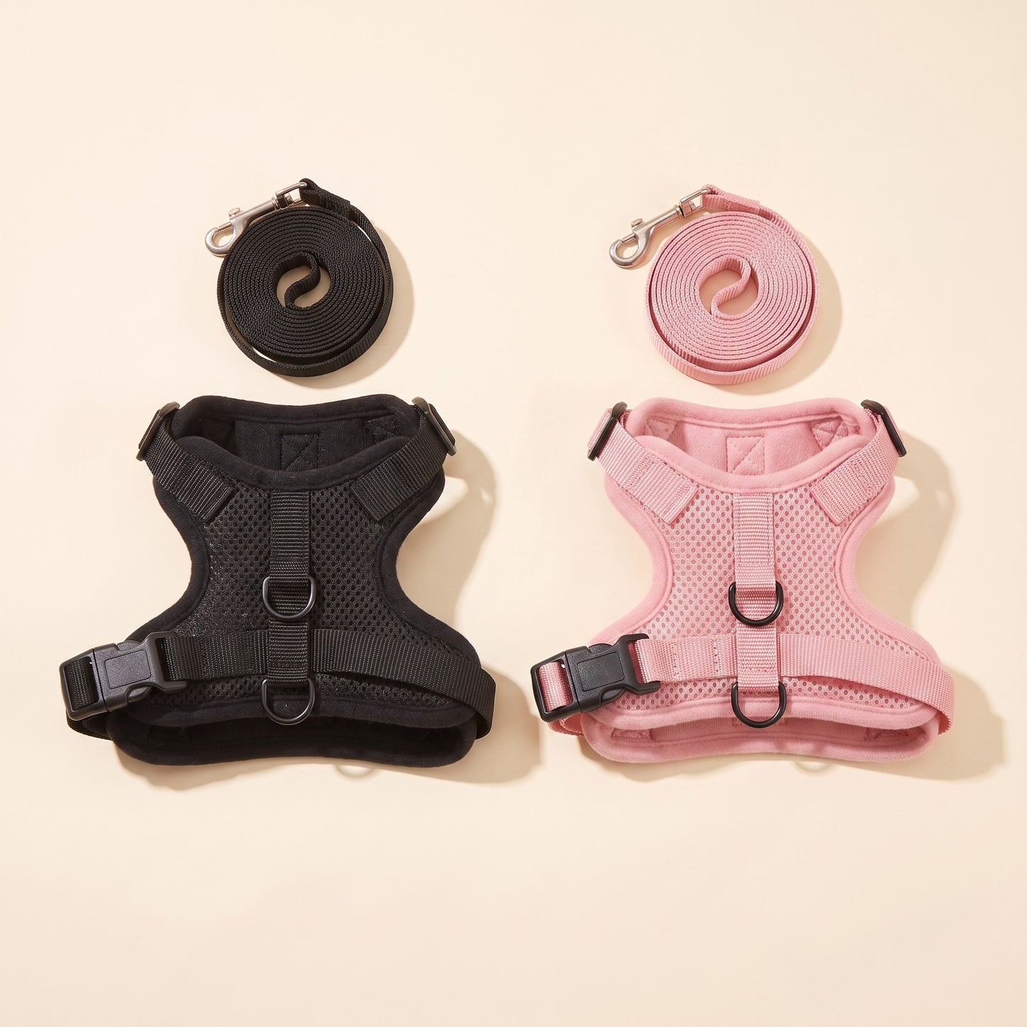 Escape-Proof Cat Harness and Leash, 150cm - two-black-pink