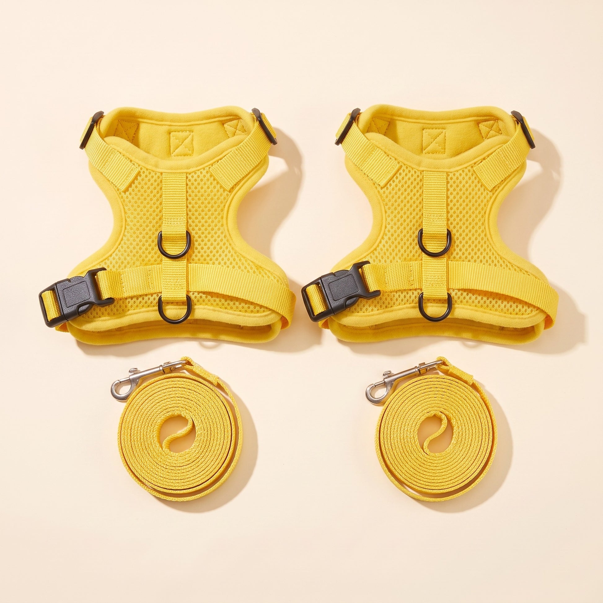 Escape-Proof Cat Harness and Leash, 150cm - two-yellow-yellow