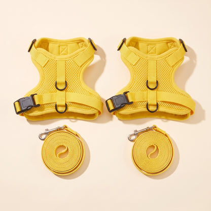 Escape-Proof Cat Harness and Leash, 150cm - two-yellow-yellow