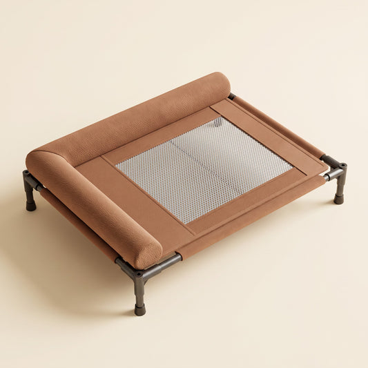 Elevated Cooling Cot Bed with Bolster