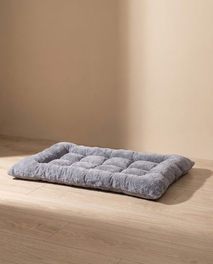 Extra Large Plush Crate Mat, styled in a home setting