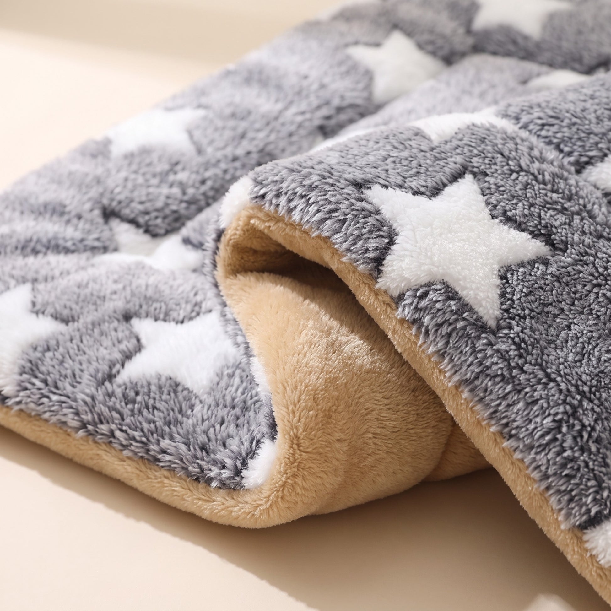 Reversible Flannel Pet Mat and Blanket, close-up detail