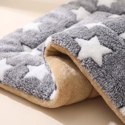 Reversible Flannel Pet Mat and Blanket, close-up detail