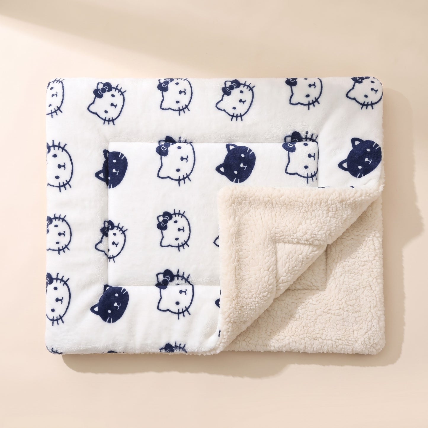 Reversible Flannel Pet Mat and Blanket in pattern 03
