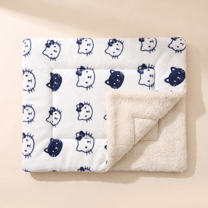 Reversible Flannel Pet Mat and Blanket in pattern 03