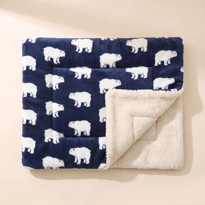 Reversible Flannel Pet Mat and Blanket in pattern 06