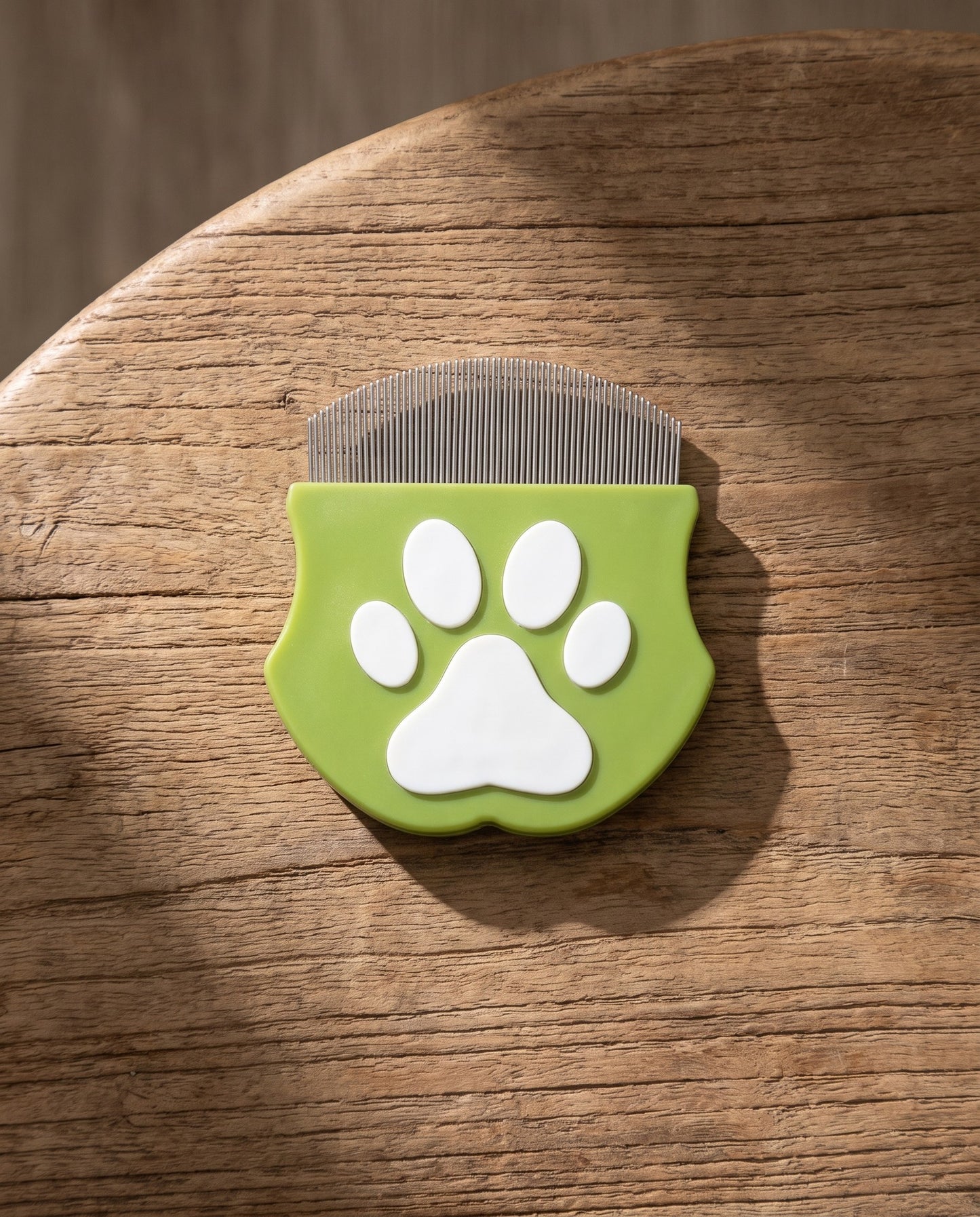 Curved Fine-Tooth Flea Comb, styled in a home setting