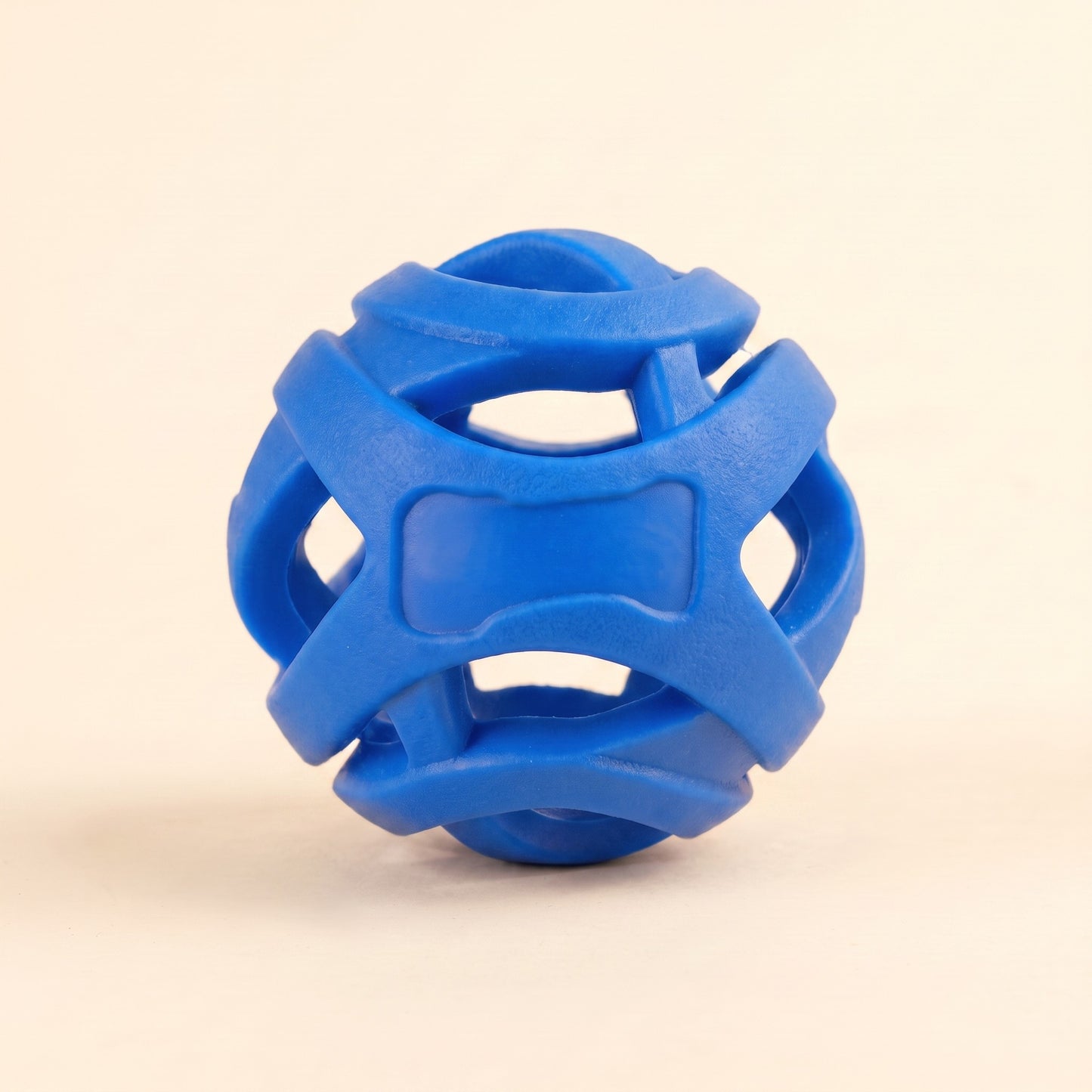 Hollow Rubber Fetch Ball, Floats in Blue