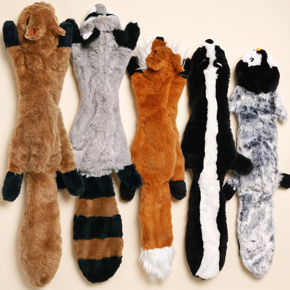 No-Stuffing Animal Squeaky Dog Toys