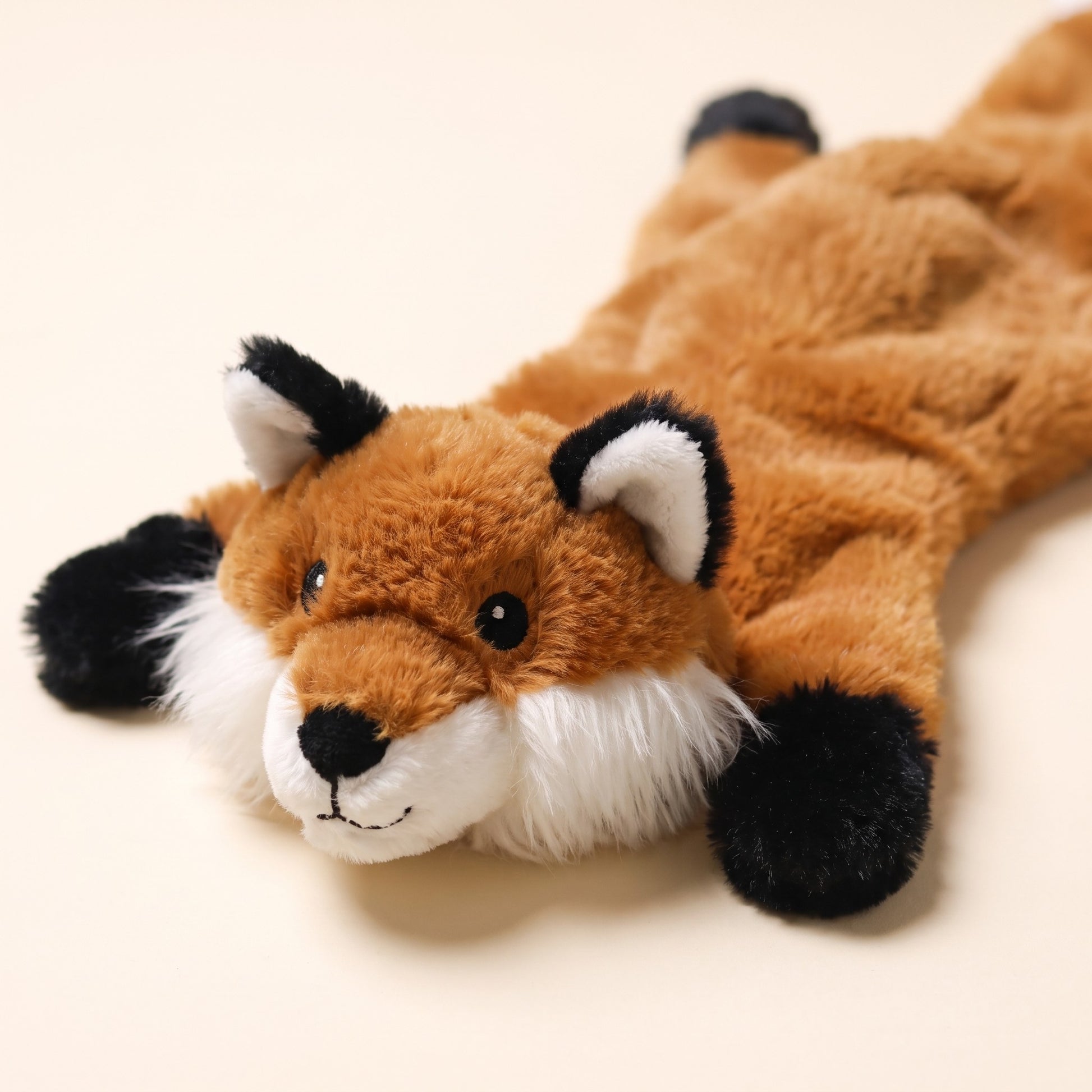 No-Stuffing Animal Squeaky Dog Toys, close-up detail