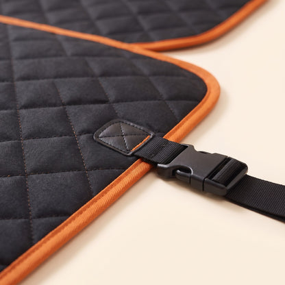 Waterproof Quilted Car Hammock with Side Flaps, close-up detail