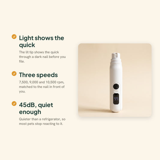LCD Nail Grinder, 3 Speeds, key benefits