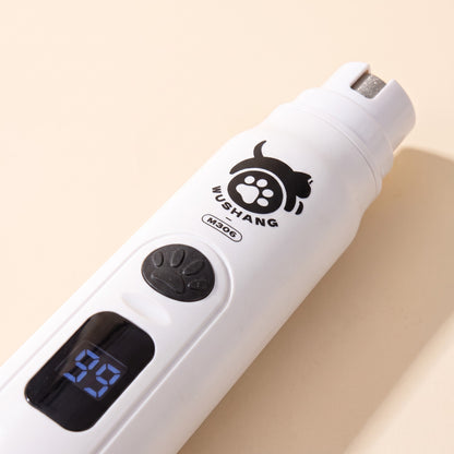 LCD Nail Grinder with 3 Heads, close-up detail