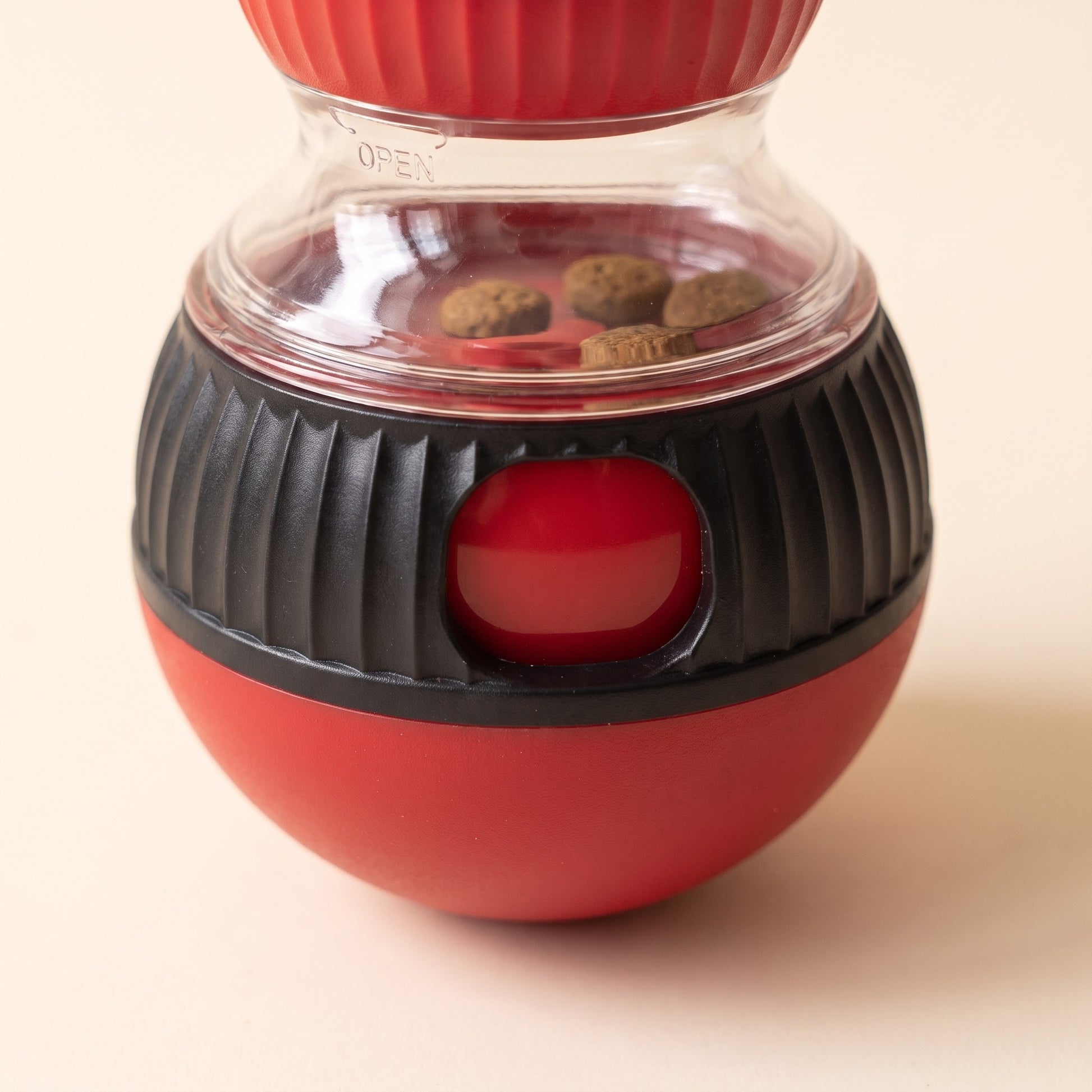 Wobbling Treat Dispenser Cat Toy, close-up detail