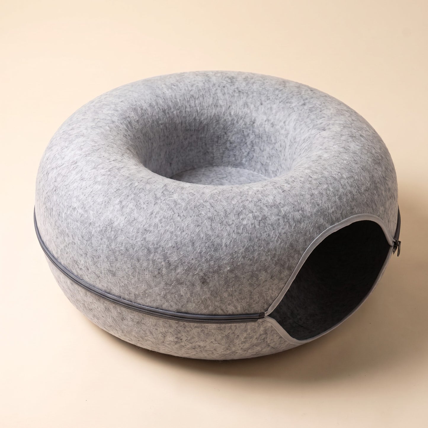 Felt Donut Cat Tunnel Bed