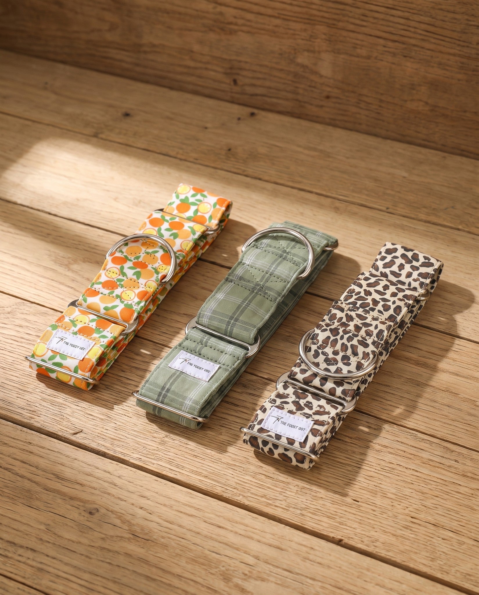 Patterned Cotton Martingale Collar, styled in a home setting